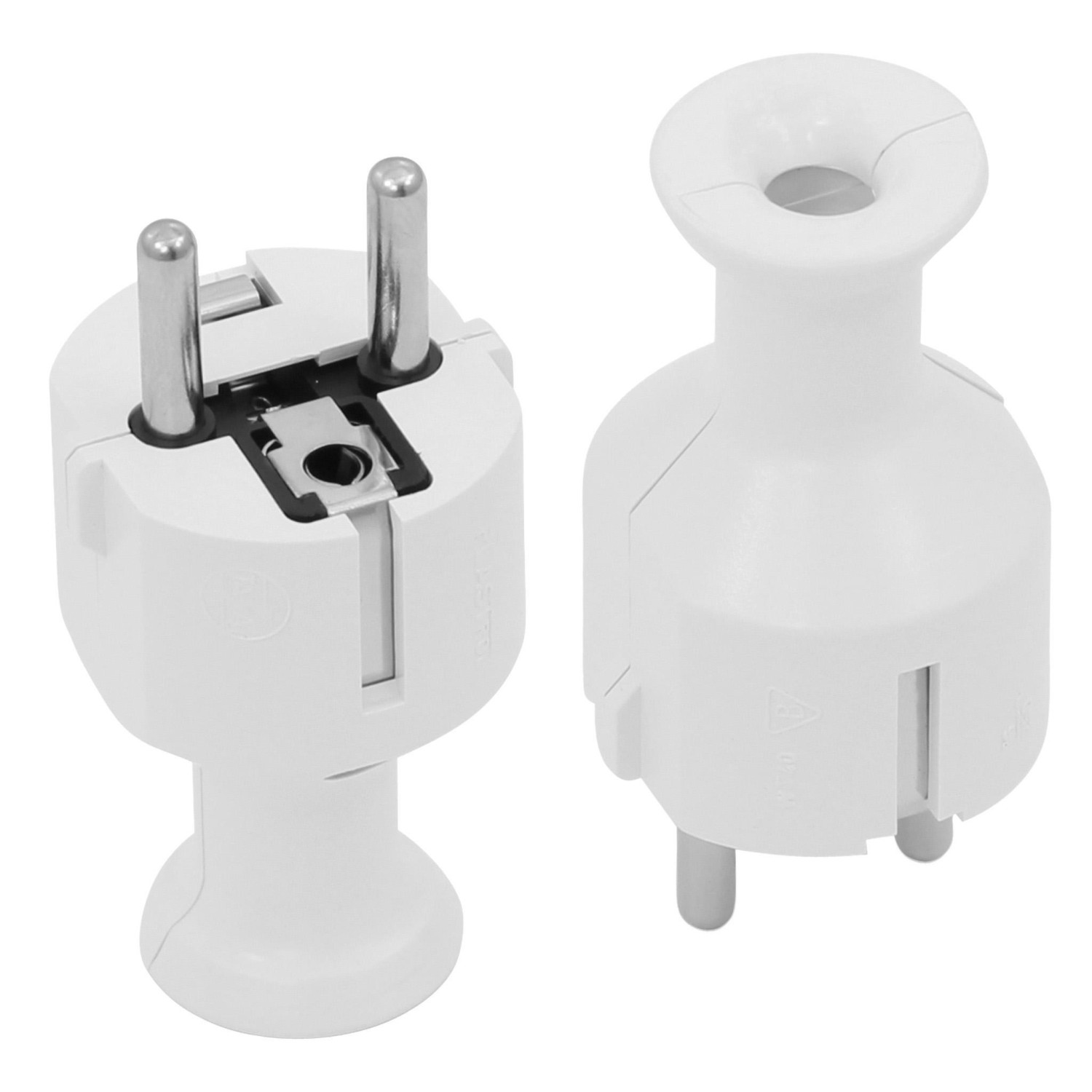 STRAIGHT PLUG 10pcs WHITE WT-40