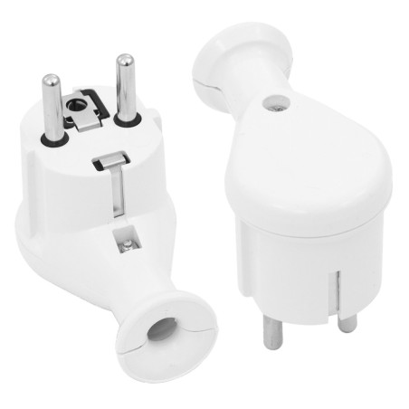 ANGLED PLUG 10pcs WHITE WT-50