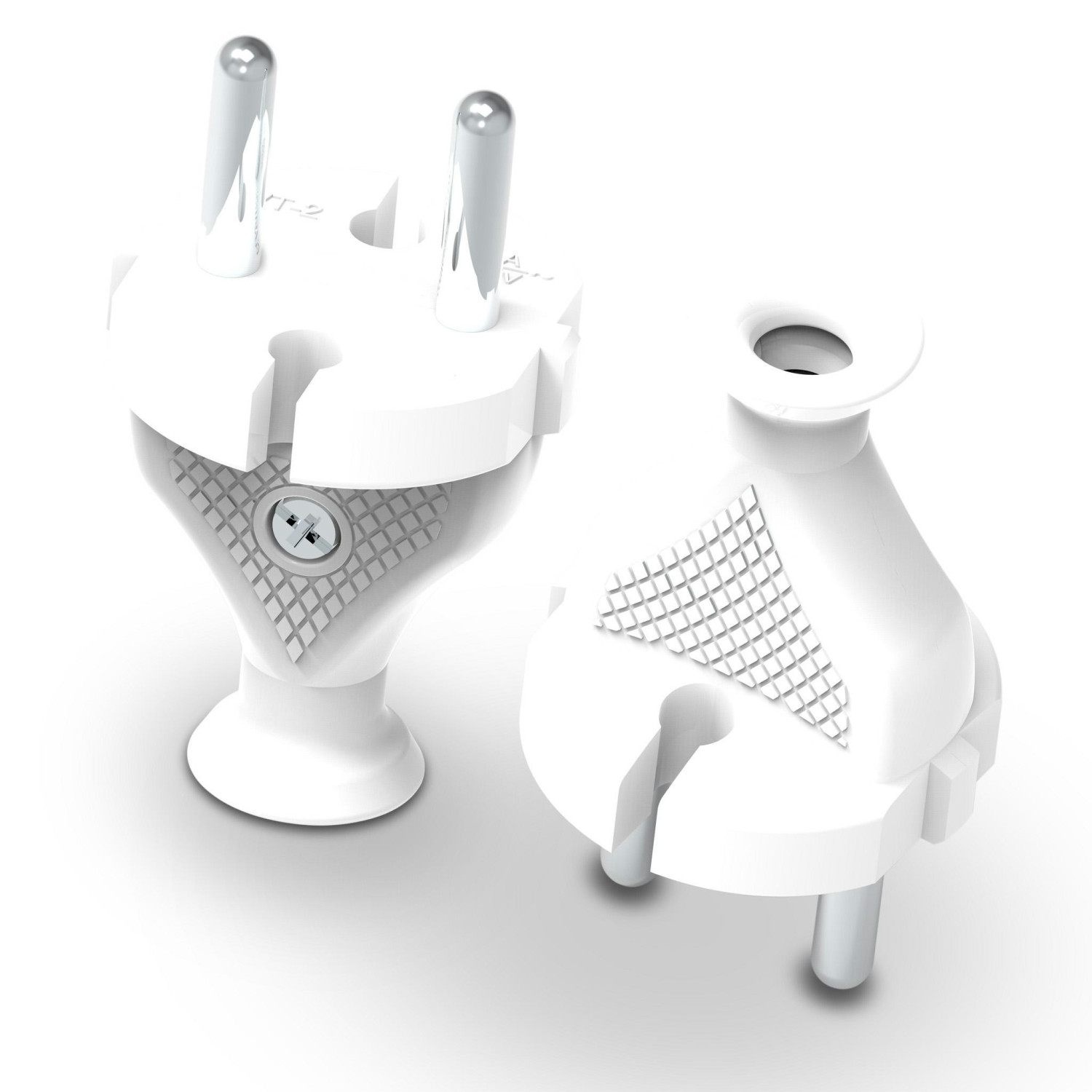 STRAIGHT PLUG 10pcs WHITE WT-2 