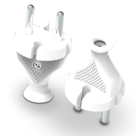 STRAIGHT PLUG 10pcs WHITE WT-2 