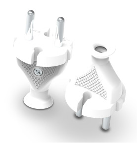 STRAIGHT PLUG 10pcs WHITE WT-2 