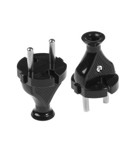 STRAIGHT PLUG 10pcs BLACK WT-2