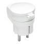 ANGLED PLUG w/ SOCKET & FLAP COVER 10pcs WHITE WT-16U/G-K ANGLED PLUG w/ SOCKET & FLAP COVER 10pcs WHITE WT-16U/G-K