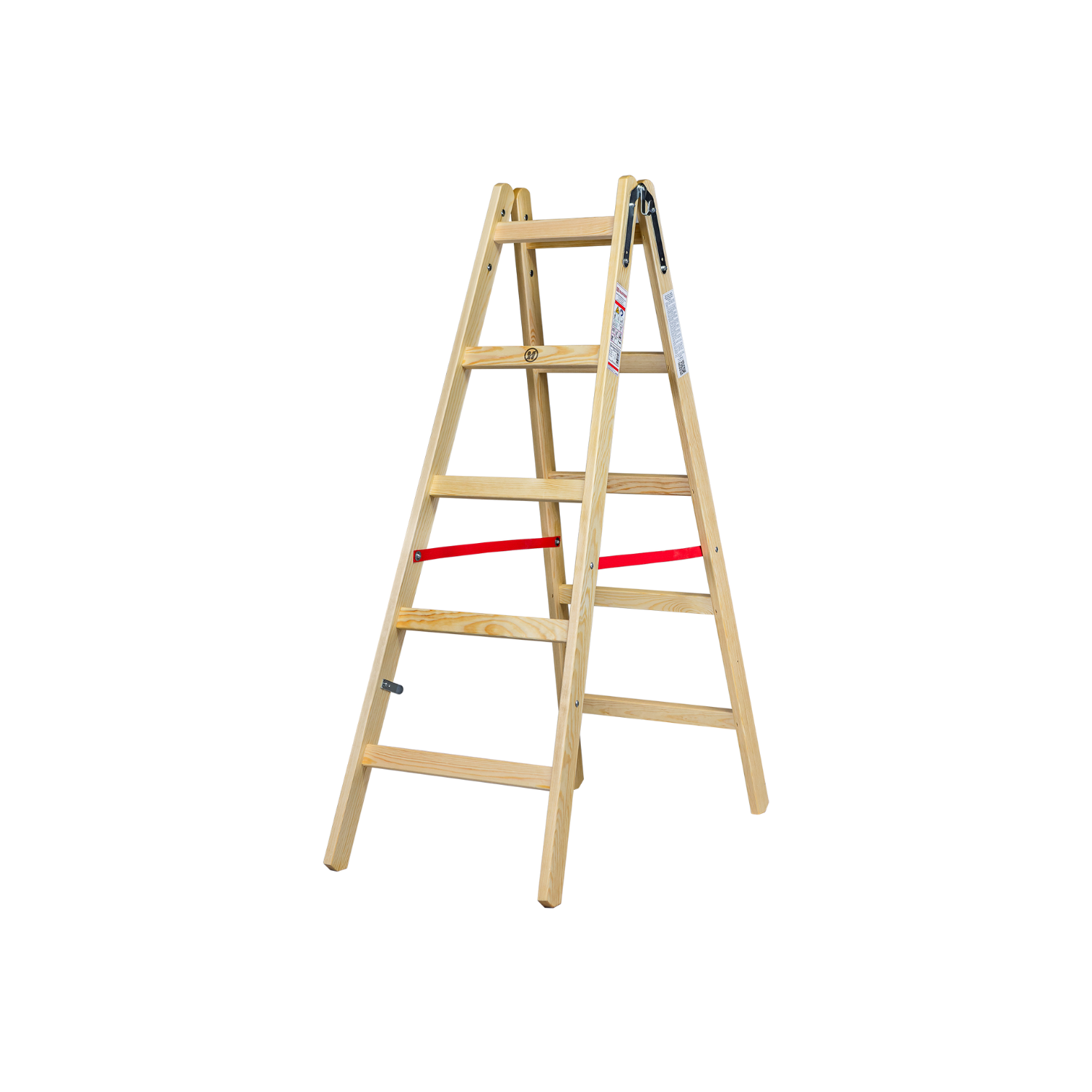 WOODEN FREESTANDING RUNG LADDER 2x5 150kg WOODEN FREESTANDING RUNG LADDER 2x5 150kg