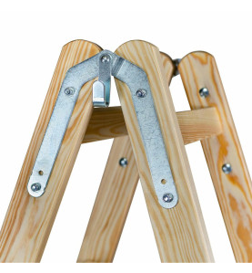 WOODEN FREESTANDING RUNG LADDER 2x6 150kg