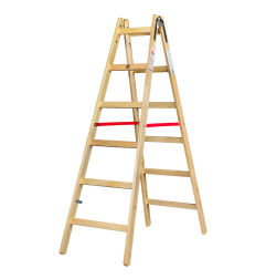 WOODEN DOUBLE-SIDED LADDER 2x6 150kg