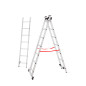 ALUMINIUM TRIPLE EXTENSION MULTI-PURPOSE LADDER BASIC 3x7 150kg ALUMINIUM TRIPLE EXTENSION MULTI-PURPOSE LADDER BASIC 3x7 150kg