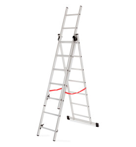 DRABINA ALUMINIOWA BASIC 3x6 STOPNI 150KG