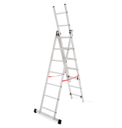 ALUMINIUM TRIPLE EXTENSION MULTI-PURPOSE LADDER BASIC 3x6 150kg