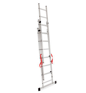 DRABINA ALUMINIOWA BASIC 3x6 STOPNI 150KG