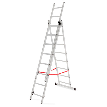 ALUMINIUM TRIPLE EXTENSION MULTI-PURPOSE LADDER 3x8 150kg