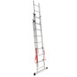 ALUMINIUM TRIPLE EXTENSION MULTI-PURPOSE LADDER BASIC 3x8 150kg