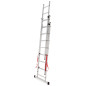 ALUMINIUM TRIPLE EXTENSION MULTI-PURPOSE LADDER 3x8 150kg