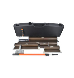 DRYWALL SKIMMING BLADE SET 9pcs/ TRANSPORT CASE/ BLACK LINE