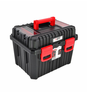 TOOLBOX w/ REMOVABLE TRAY & LID ORGANISERS 445x360x337mm