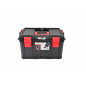 PLASTIC TOOLBOX w/ DIVIDERS 530x355x310mm BLACK LINE