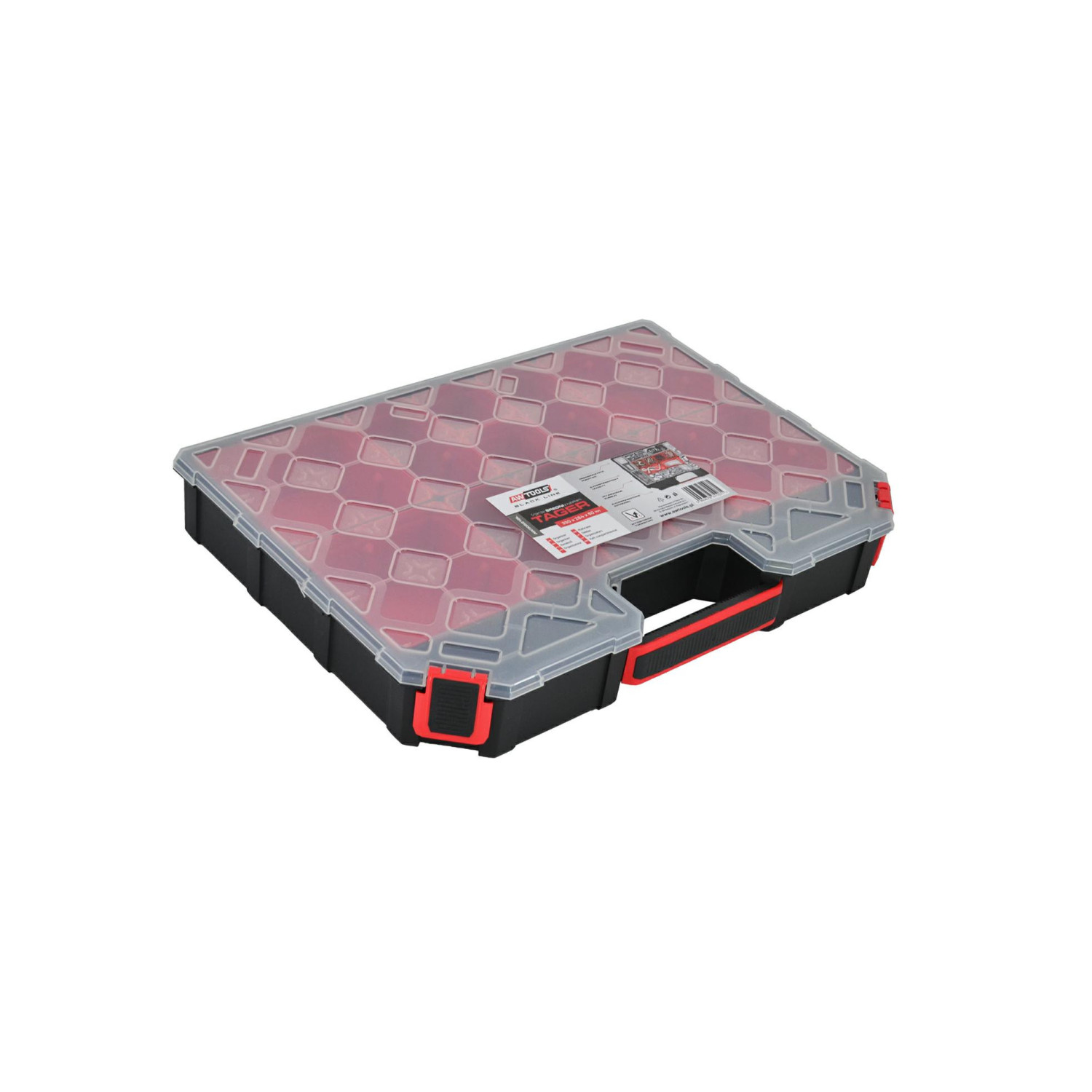 LARGE TOOL ORGANISER w/ REMOVABLE BINS 390x284x60mm