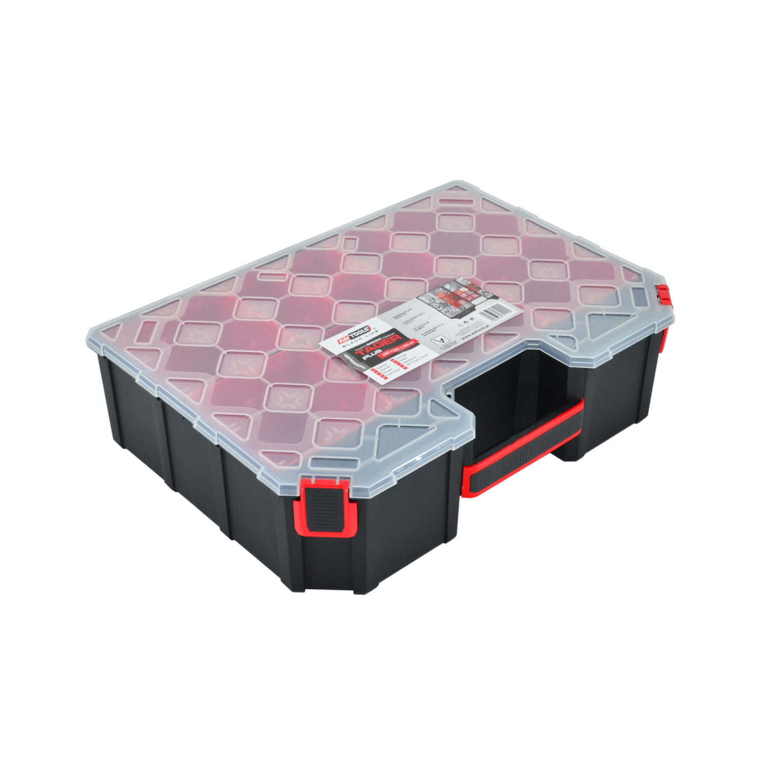 MEDIUM TOOL ORGANISER w/ REMOVABLE BINS 390x284x105mm