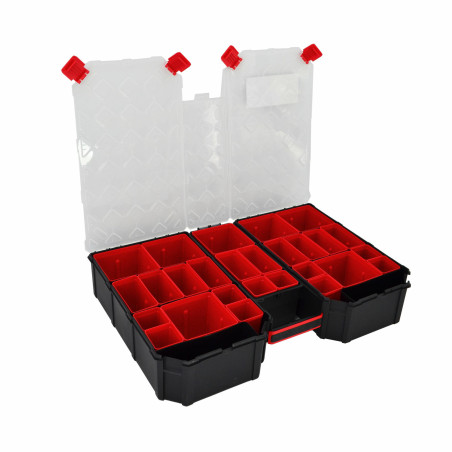 LARGE TOOL ORGANISER w/ REMOVABLE BINS 577x390x105mm