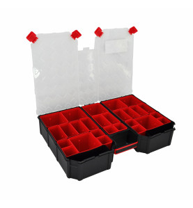 LARGE TOOL ORGANISER w/ REMOVABLE BINS 577x390x105mm