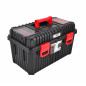 PLASTIC TOOLBOX w/ LID ORGANISERS 585x360x337mm BLACK LINE