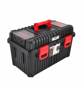 TOOLBOX w/ REMOVABLE TRAY & LID ORGANISERS 585x360x337mm