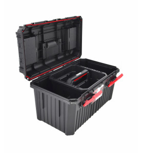 TOOLBOX w/ REMOVABLE TRAY & LID ORGANISERS 585x360x337mm