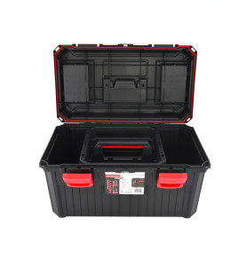 TOOLBOX w/ REMOVABLE TRAY & LID ORGANISERS 585x360x337mm
