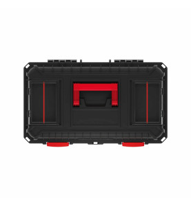 PLASTIC TOOLBOX w/ LID ORGANISERS 585x360x337mm BLACK LINE