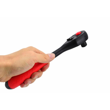 1/4" RATCHET WRENCH 150mm/ PVC COATED/ TPR HANDLE/ BLACK LINE
