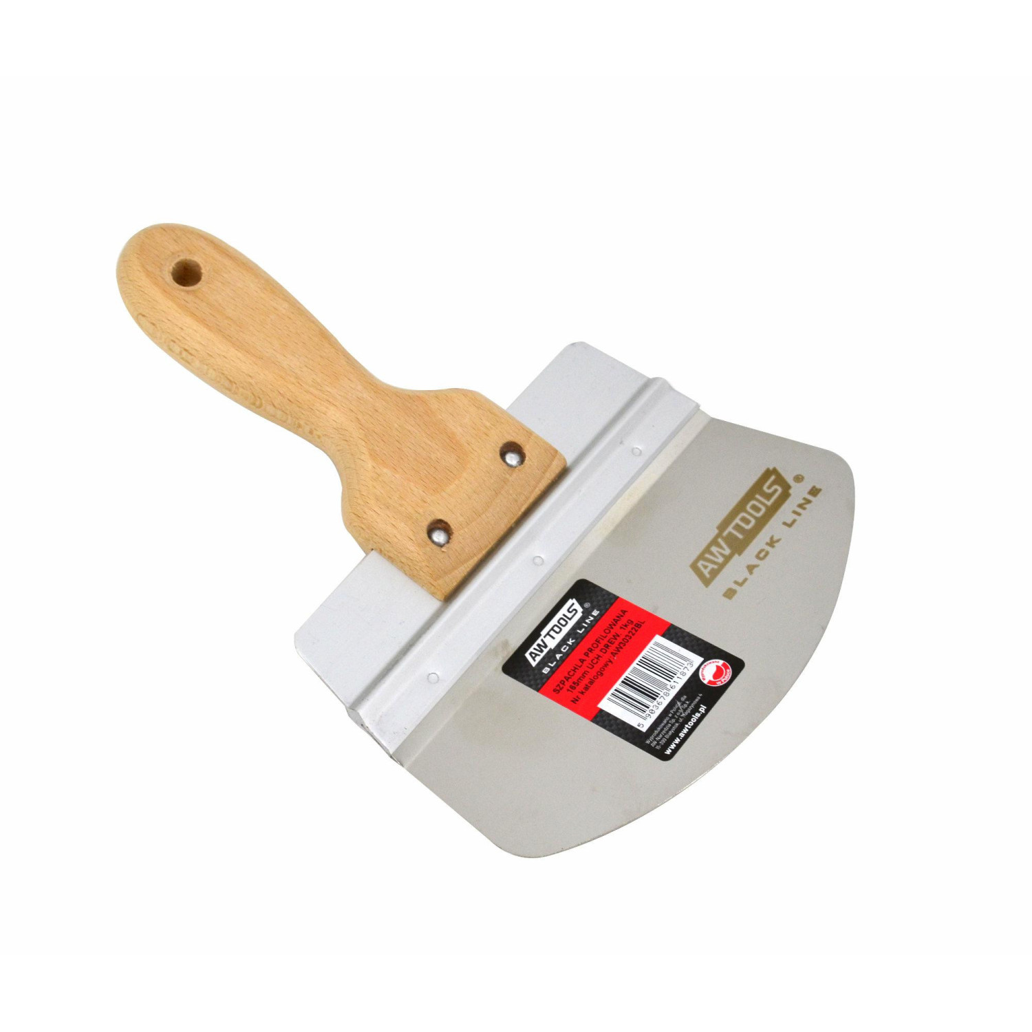 SZPACHLA PROFILOWANA 165mm UCHWYT DREWNIANY