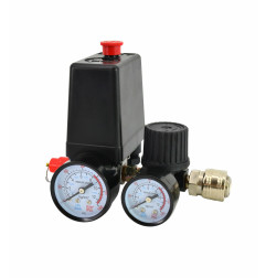 AIR COMPRESSOR PRESSURE SWITCH w/ REGULATOR 230V/ 1-AIR INLET 1/4"
