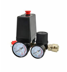 AIR COMPRESSOR PRESSURE SWITCH w/ REGULATOR 230V/ 1-AIR INLET 1/4"