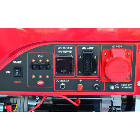 PETROL GENERATOR WITH ELECTRIC START 5.0kW 230/400V 
