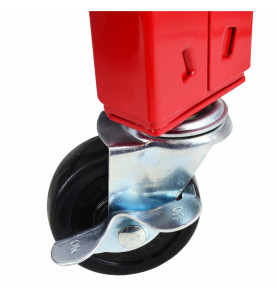 ADJUSTABLE ROLLING WORKSHOP SEAT STOOL w/ TOOL TRAY