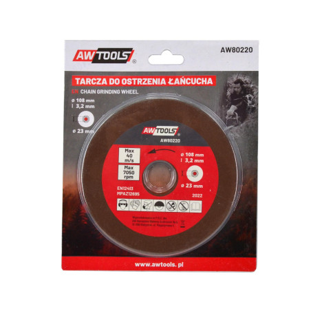 TARCZA DO OSTRZENIA ŁAŃCUCHA 108x23,2x3,2 mm