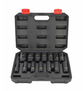 1/2" DRIVE DEEP IMPACT SOCKET SET 10-32mm 14pcs 