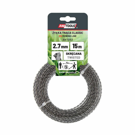 PVC CORE TWIST SQUARE TRIMMER LINE 3.0x15m