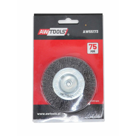 STEEL CRIMPED WIRE WHEEL BRUSH 120mm w/ SHANK