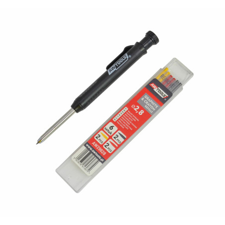 CONSTRUCTION AUTOMATIC PENCIL w/ MIX-COLOUR LEAD REFILLS