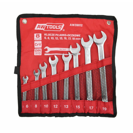COMBINATION SPANNER SET 8pcs 6-19mm