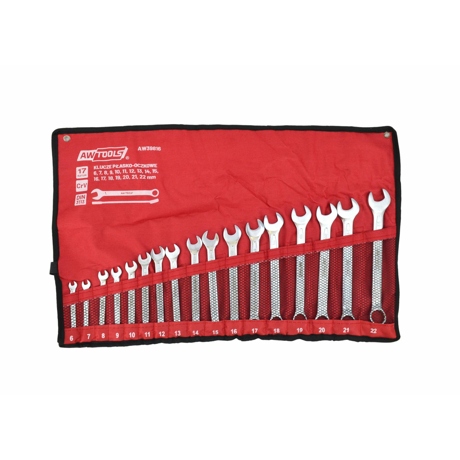 COMBINATION SPANNER SET 17pcs 6-22mm
