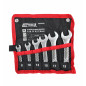 SHORT COMBINATION SPANNER SET 6pcs 8mm-19mm