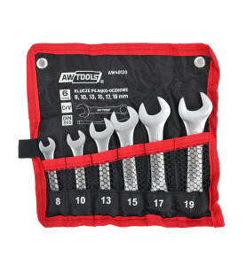 SHORT COMBINATION SPANNER SET 6pcs 8mm-19mm