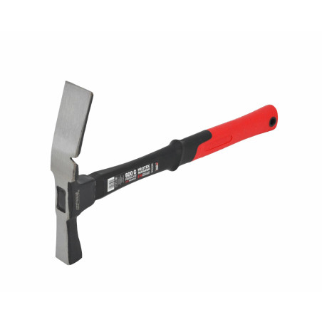 BRICKLAYERS HAMMER 600g/ FIBREGLASS HANDLE BLACK LINE