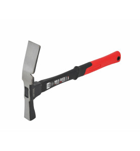 BRICKLAYERS HAMMER 600g/ FIBREGLASS HANDLE BLACK LINE