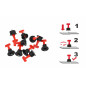 TILE LEVELING SYSTEM T-TYPE SPACERS 1.5mm (5-17mm) 50pcs + WRENCH