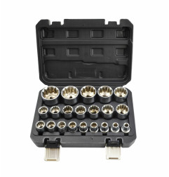 1/2" SPLINE SOCKET SET 8-36 mm 21pcs