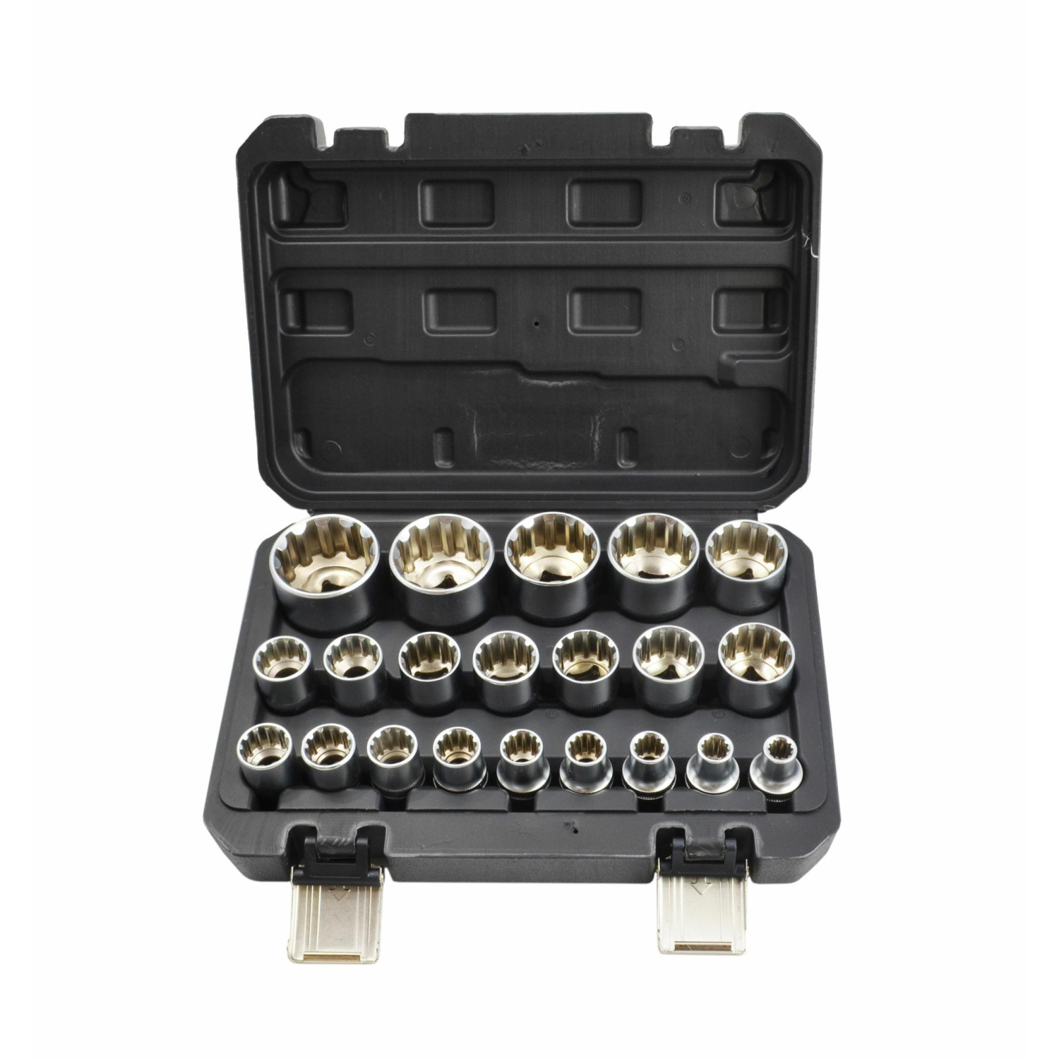 ZESTAW NASADEK SPLINE 21el. 12-KĄT. BLACK LINE