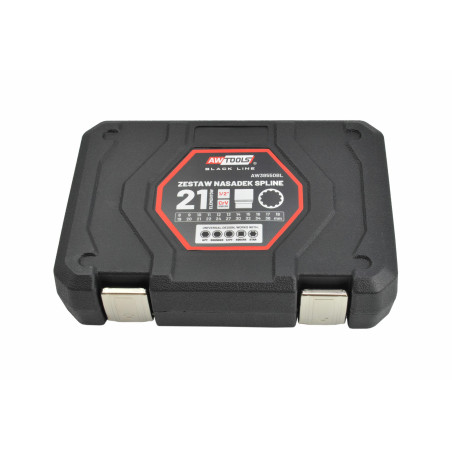 ZESTAW NASADEK SPLINE 21el. 12-KĄT. BLACK LINE